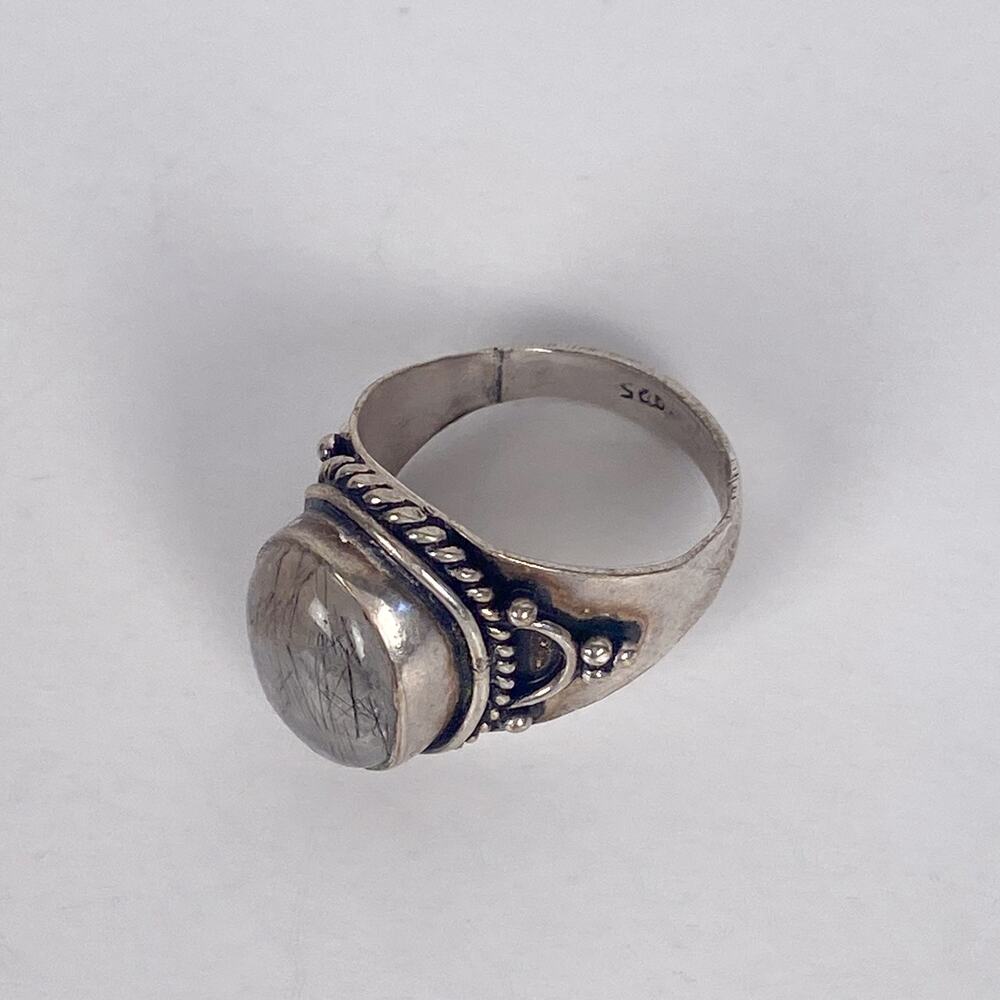 Rutilated Quartz Sterling Silver Ring - Picture 5 of 5